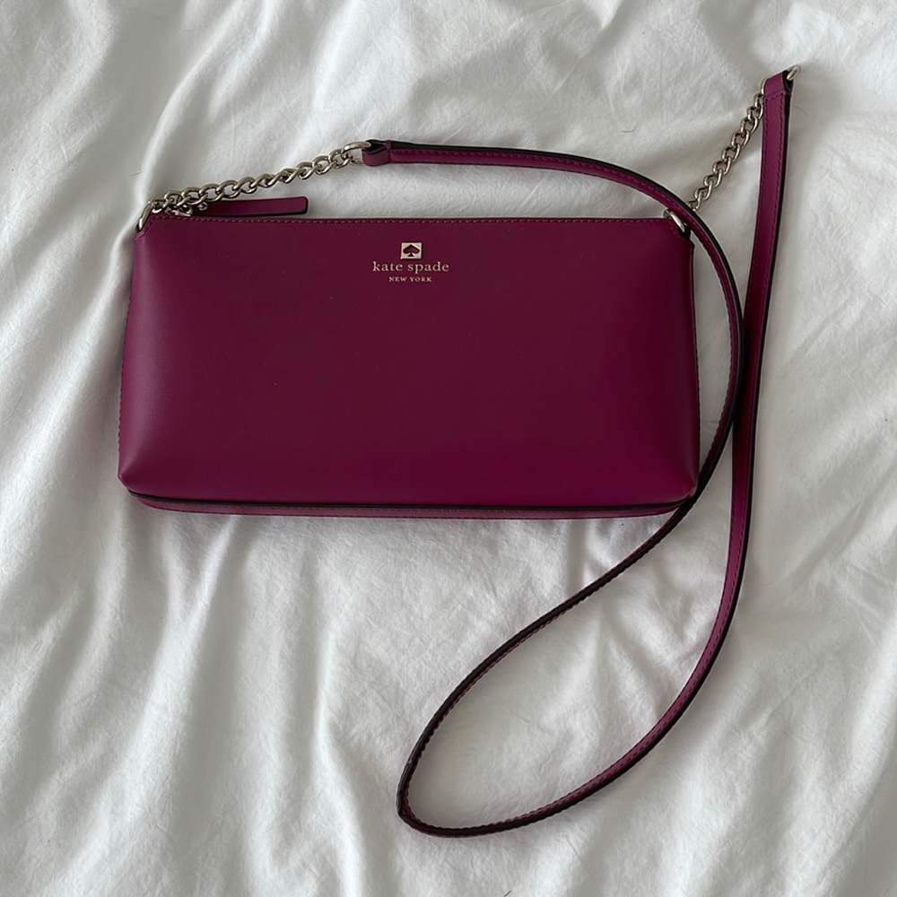 Kate Spade Fuschia Crossbody and matching wallet